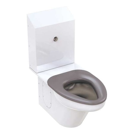Ligature Resistant Toilet, 1.6 gpf, Not Applicable, Floor Mount, Elongated, White MPN:WH2142-2802-1.6