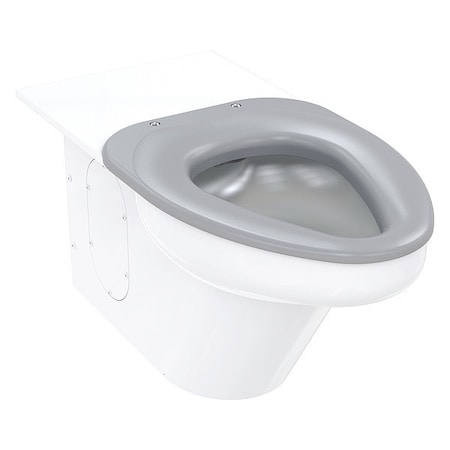 Toilet Bowl, 1.28/1.6 gpf, Flush Valve, Wall Mount, Elongated, White MPN:WH2142-W-3-EGE10_10