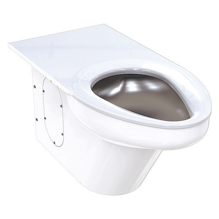 Ligature Resistant Toilet, 1.6/1.28 gpf, Siphon Jet, Floor Mount, Elongated, White MPN:WH2142-W-3_12