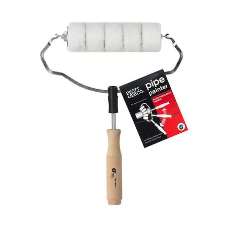 Pipe Painter Cover & Frame, Cageless, Wood Handle, 7