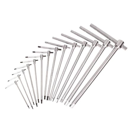 Hex Key Set, Hex, T-Handle, T, 14 pcs MPN:951/S14