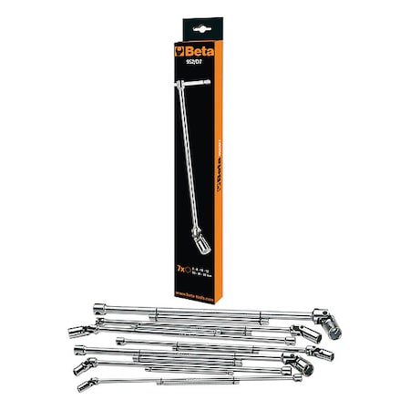952/S7 Set of 7 Sliding T-Handle Wrenches, 6-Point Swivel Socket, Metric 8mm-19 mm MPN:952/S7