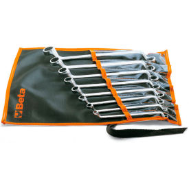 Beta 90 Deep Offset Box End Wrench Set in Tool Roll 12 Points 6mm x 7mm to 20mm x 22mm Opening 900156