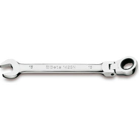 Beta 142SN 16mm 12-Point Ratcheting Combination Wrench Flex Head Silver 1420216