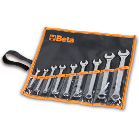Beta 42 9 Piece 6mm to 19mm 12-Point 15° Offset Combination Wrench Set Silver 421074