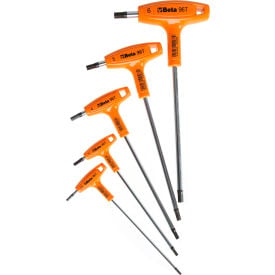 Beta 96T 5 Piece Metric High Torque T-Handle Hex Key Wrench Set 960946