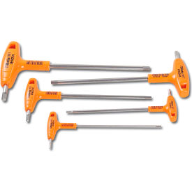 Beta 96TINOX Stainless Steel High Torque T-Handle Hex Key Allen Wrench Metric 2.5mm - 6mm Set of 5 961952
