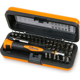 Beta 1256/C Micro Screwdriver Set with 36 4mm Bits Drive Handle & Magnetic Extension 12560100
