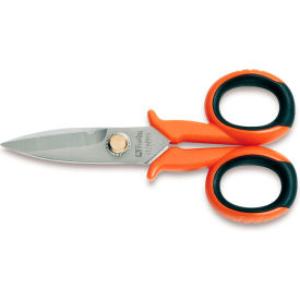 Beta 1128BMX Straight Blade Electrician's Scissors w/ Microteeth & Wire Cutting Groove 5-13/16