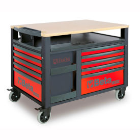Beta RSC28 SuperTank Rolling Tool Cabinet Wood Top 10 Drawers 48-5/8