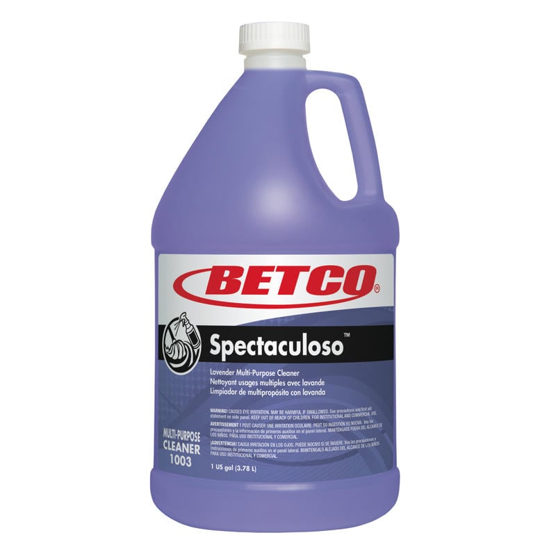 Betco Spectaculoso Lavender Multipurpose Cleaner, Floral Scent, 128 Oz Bottle, Purple, Case Of 4 MPN:10030400