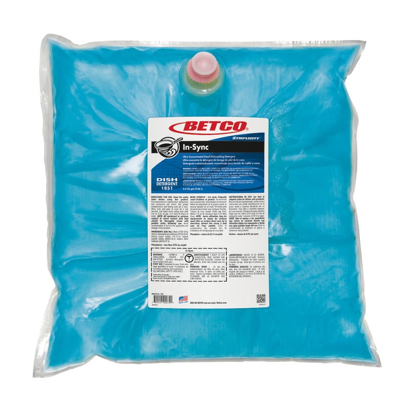 Betco Symplicity In-Sync Dishwashing Detergent, 320 Oz Bottle (Min Order Qty 2) MPN:18512500