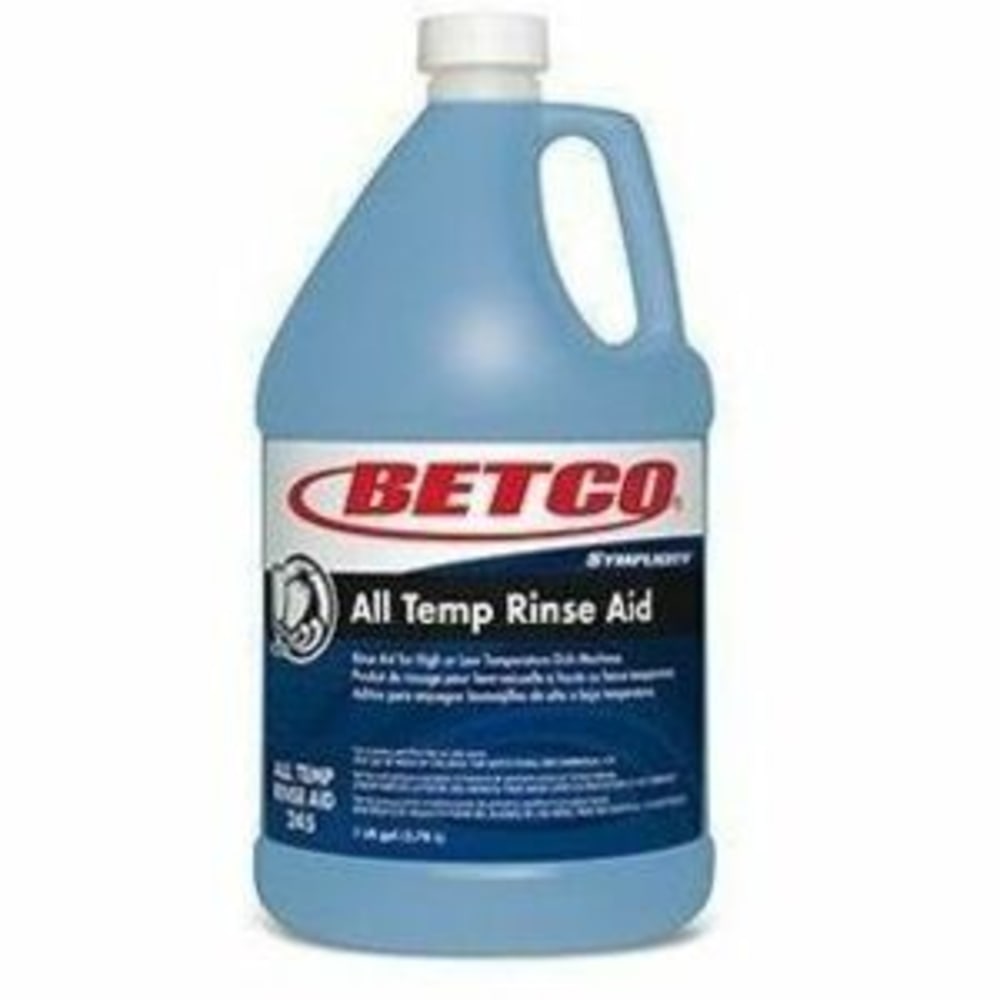 Betco Symplicity All Temp Rinse Aid, 128 Oz, Total Qty 4 MPN:2457400