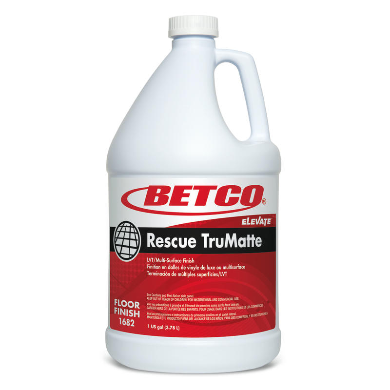 Betco Rescue Floor Finish, TruMatte, 128 Oz Bottle, Case Of 4 MPN:16820400