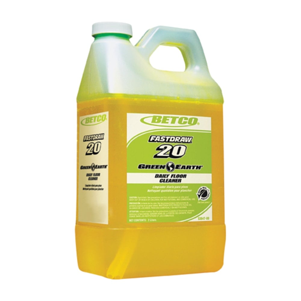 Betco Green Earth Daily Floor Cleaner, 76 Oz Bottle, Yellow, Case Of 4 MPN:5364700