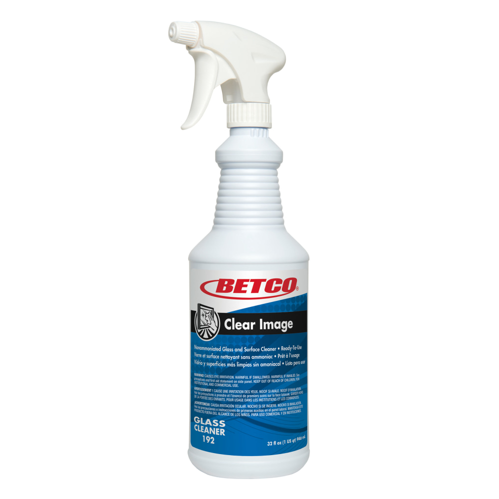 Betco Clear Image RTU Glass Cleaner, 32 Oz Bottle, Case Of 12 MPN:1921200