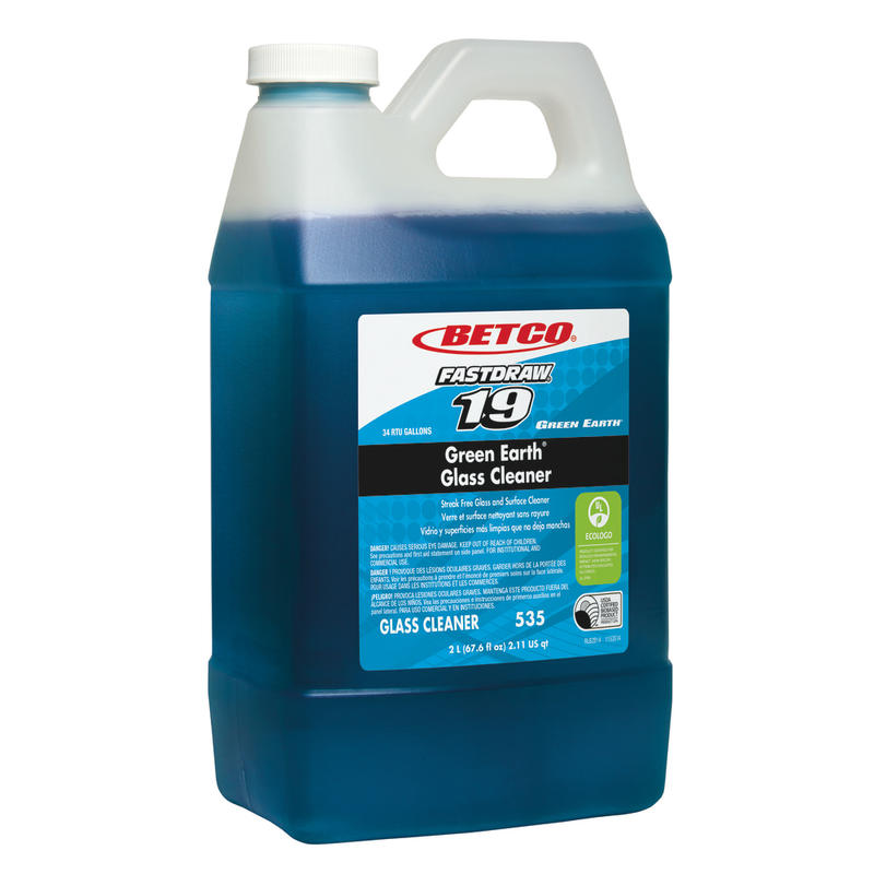 Betco Green Earth Glass Cleaner, 67.6 Oz Bottle, Case Of 4 MPN:BET5354700