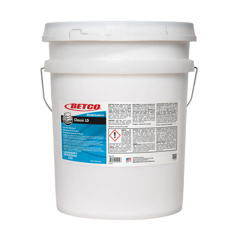 Betco Symplicity Classic Laundry Detergent, Citrus Scent, 50 Lb Container MPN:5505000