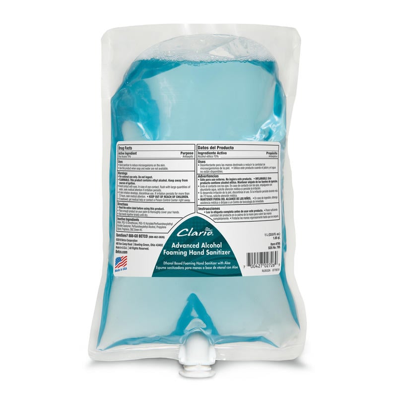 Advanced Alcohol Sanitizer 1000M 70% Foam MPN:7952900