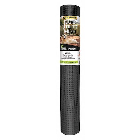 Rigid, Utility Mesh, 3ft.x15ft., Black MPN:HC 315 B