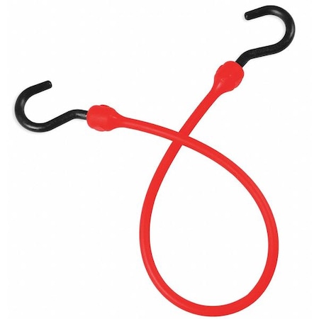 Bungee Cord, Red, 18 in. L, 1-1/2 in. W MPN:BBC18NR