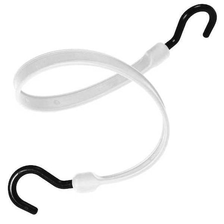 Heavy-Duty Bungee Strap, White, Nylon MPN:BBS18NW