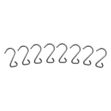 Bungee Hook, Gray, 2-1/2 in. L, SS, PK8 MPN:BBSH