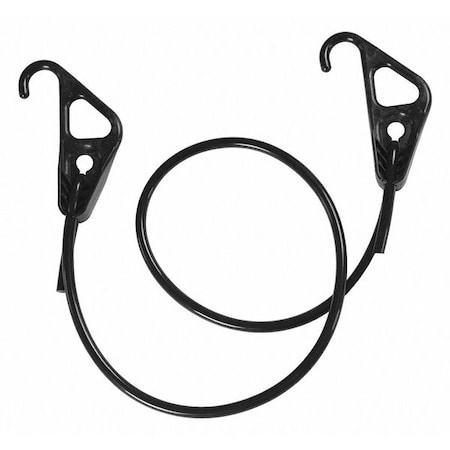 Bungee Cord, Hook End, 10 ft. L, 5/16