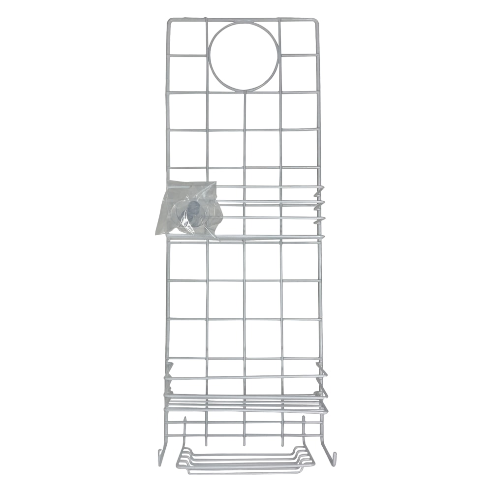 Better Houseware Coated Steel Shower Caddy, 25inH x 9inW x 3-3/4inD, White MPN:888/W