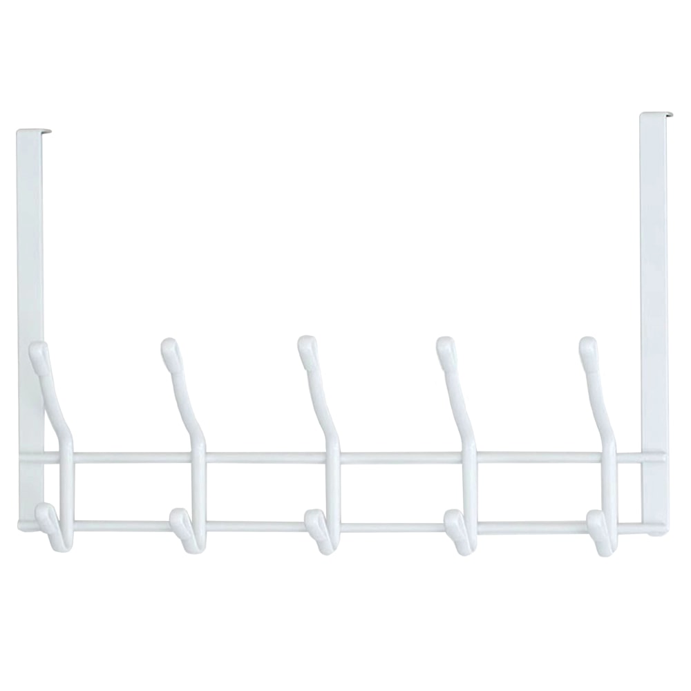 Better Houseware 2-Tier Over-Door Hook Rack, 9-1/4inH x 20inW x 4inD, White MPN:1961
