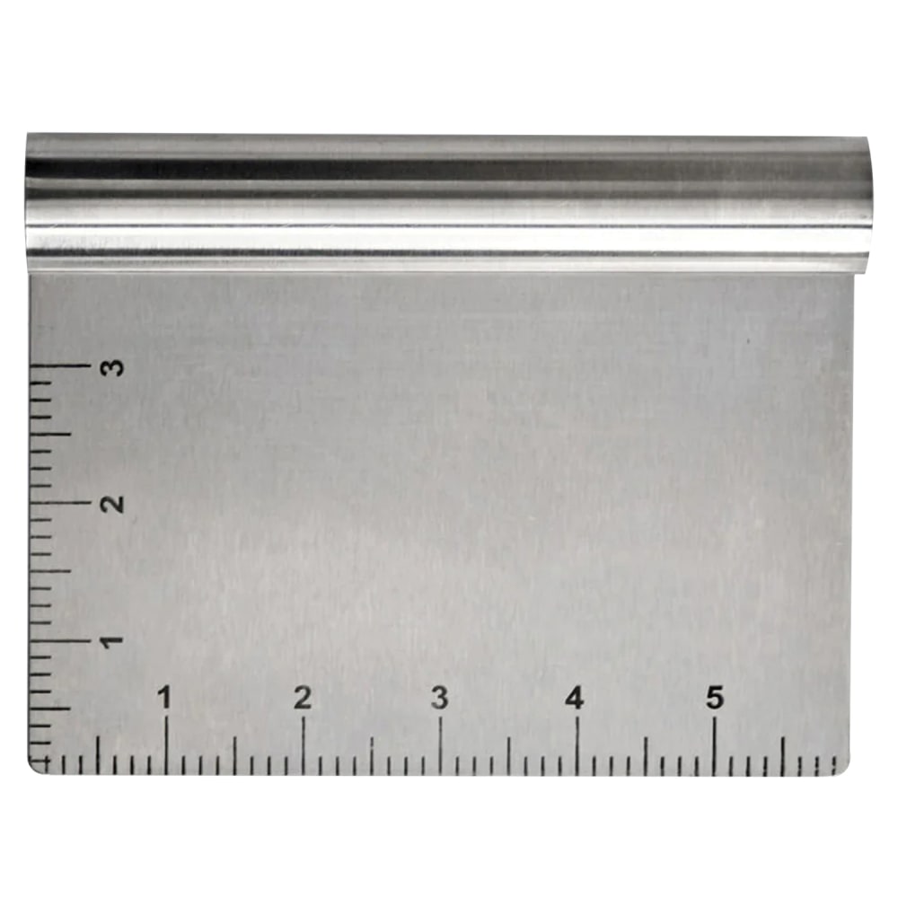 Better Houseware Dough Scraper/Cutter, 6in x 4in, Silver MPN:120
