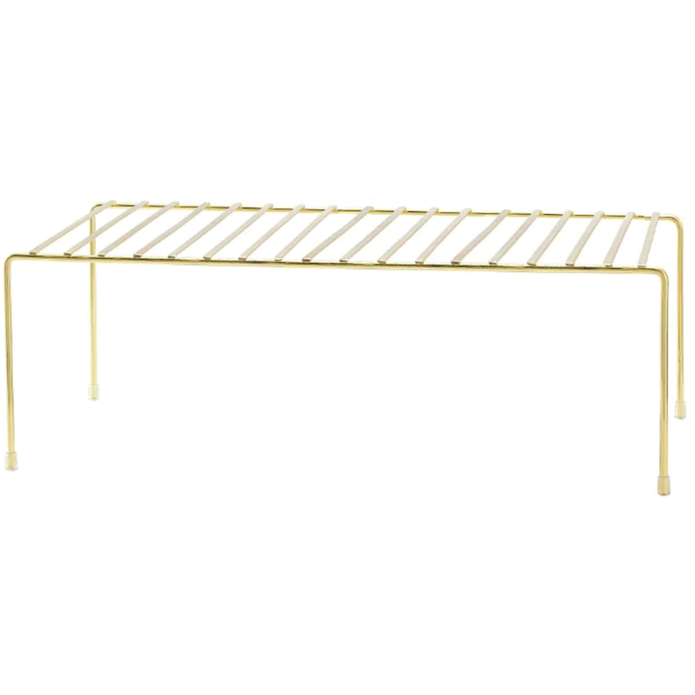Better Houseware Medium Storage Shelf, 8-1/4in x 16-3/4in, Brass MPN:186/B