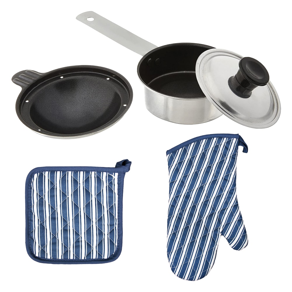 Better Houseware Nonstick Individual Egg Poacher with Oven Mitt & Pot Holder MPN:843631184165