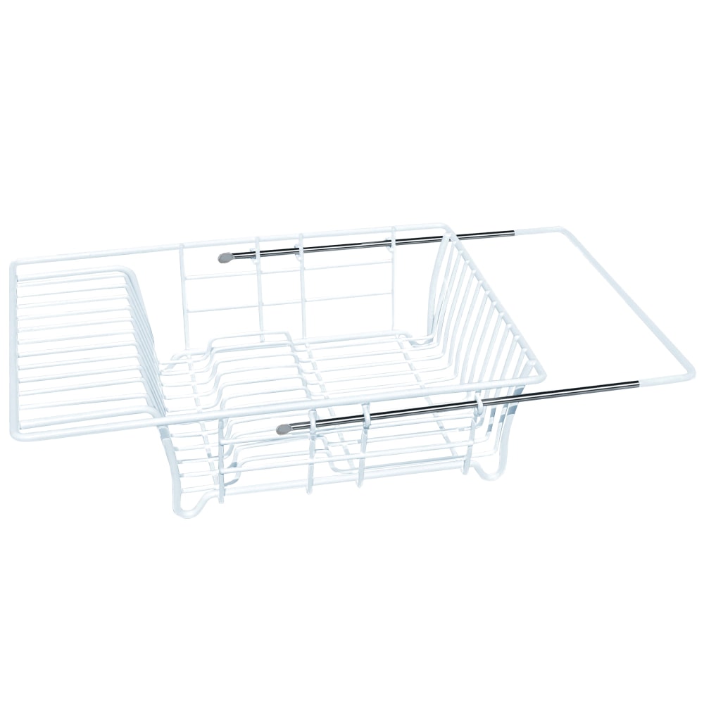 Better Houseware Adjustable Over-the-Sink Dish Drainer, 5inH x 11-1/2inW x 16-1/2inD, White MPN:1423/W
