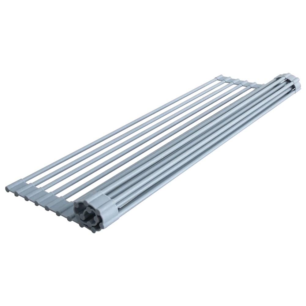 Better Houseware Over-the-Sink Roll-Up Drying Rack, 1/4inH x 20-1/2inW x 13inD, Gray MPN:1434