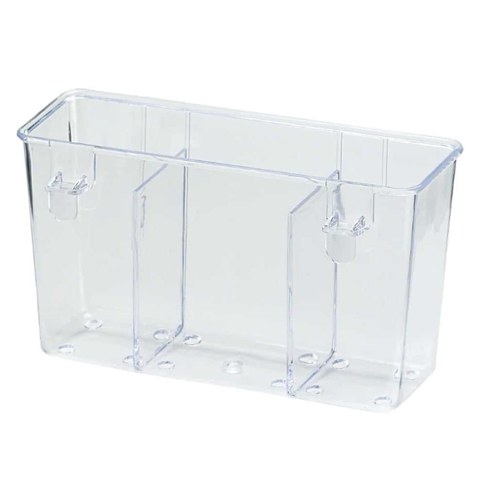 Better Houseware Cutlery Drain Caddy, 4inH x 2-1/4inW x 7-1/2inD, Clear MPN:1481.9