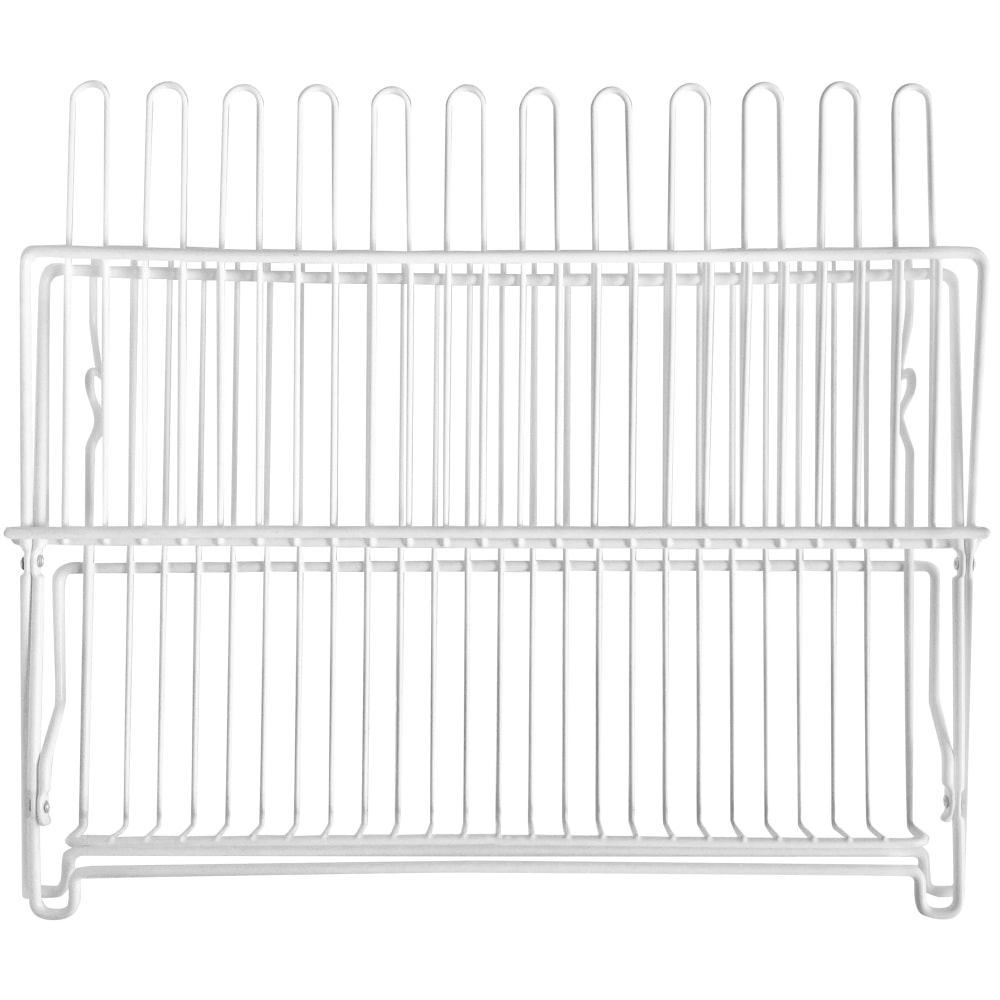 Better Houseware Folding Dish Rack, 10-3/4inH x 12-1/4inW x 18inD, White MPN:1489/W