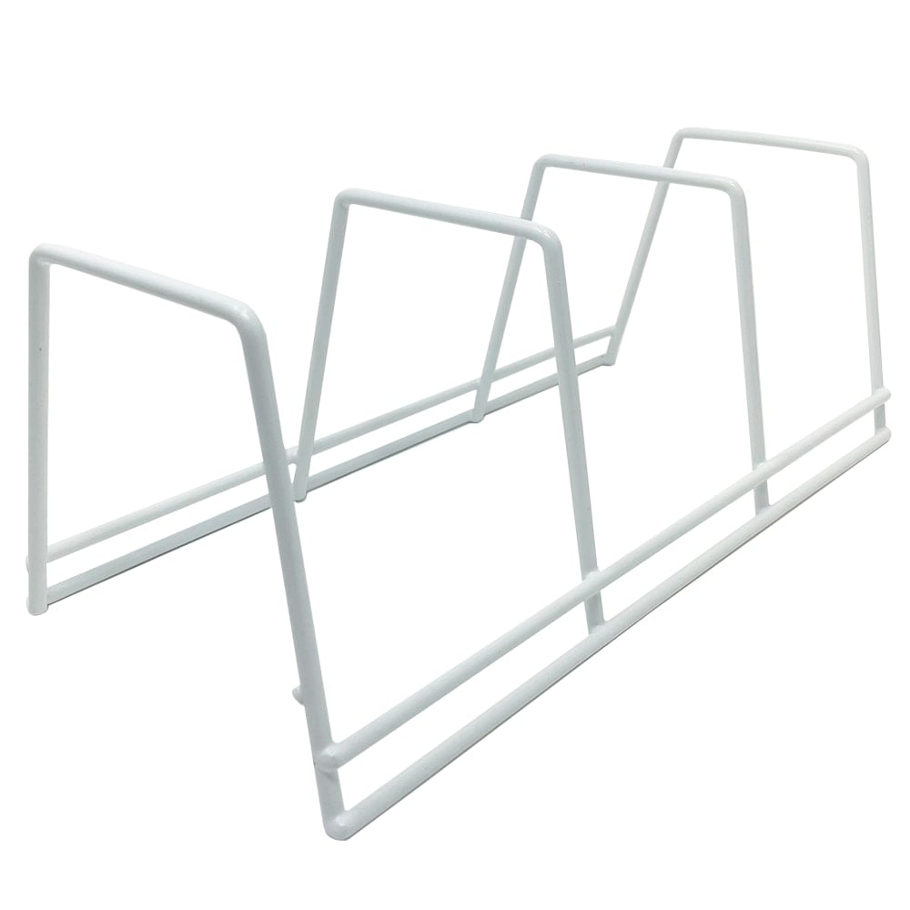 Better Houseware 3-Section Plate Rack, 4-3/4inH x 4-3/4inW x 10-3/4inD, White MPN:1494