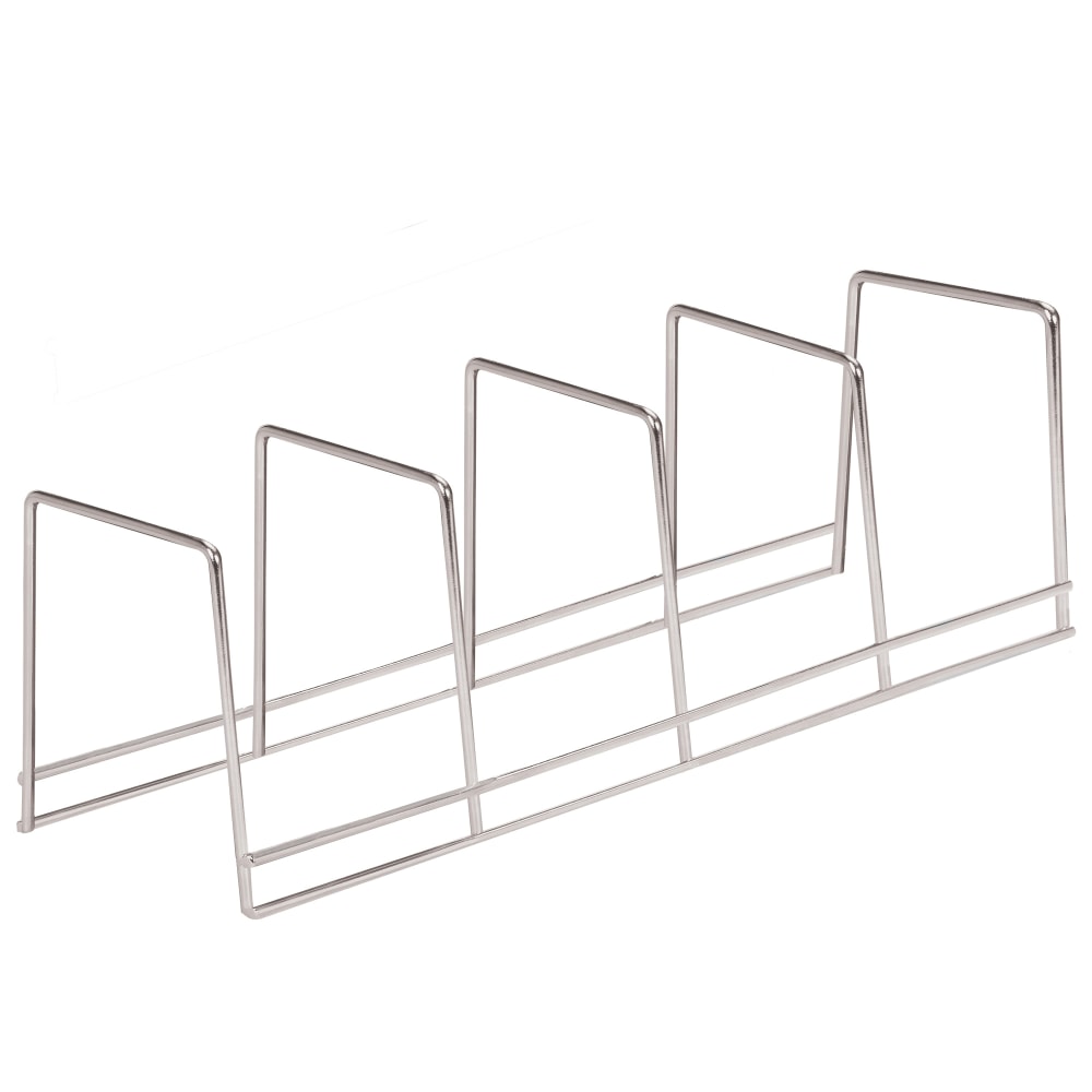 Better Houseware 4-Section Plate Rack, 4-3/4inH x 4-3/4inW x 15inD, Gray MPN:1494/4