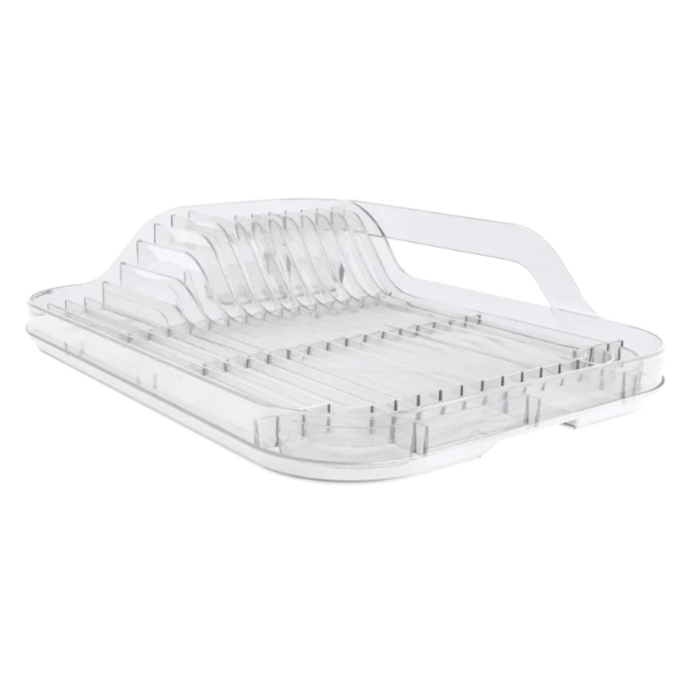 Better Houseware Dish Rack Set, 6-5/8inH x 12-1/4inW x 17-3/4inD, Clear MPN:3421