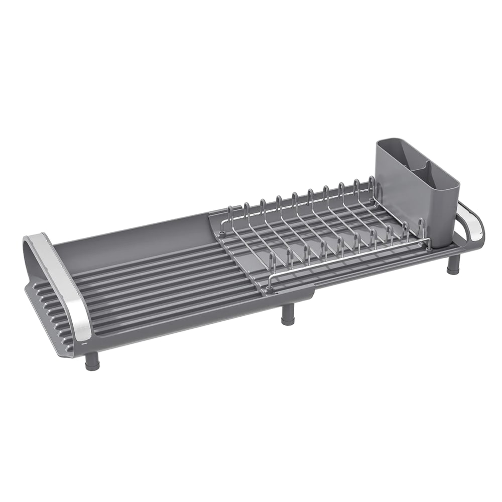 Better Houseware Compact Expanding Dish Rack, 5-1/4inH x 7-3/4inW x 10-3/4inD, Gray MPN:3426