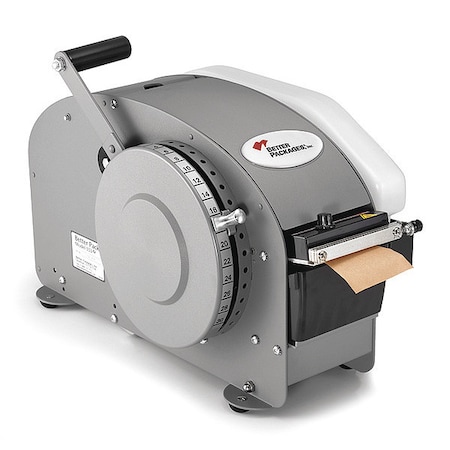 Tape Dispensing Machine, 3 in Max. Tape Width. 7 1/2 in Tape Core Dia, Steel, Gray MPN:BP333PLWHT