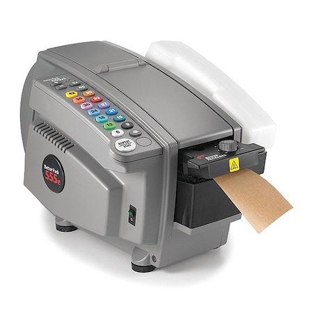 Tape Dispenser, 3 in Max. Tape Width. 10 in Tape Core Dia, Gray MPN:BP555es