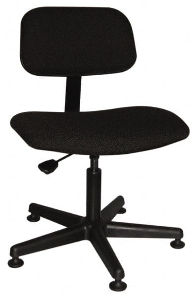 Task Chair: Cloth, Adjustable Height, 16-1/2 to 21-1/2