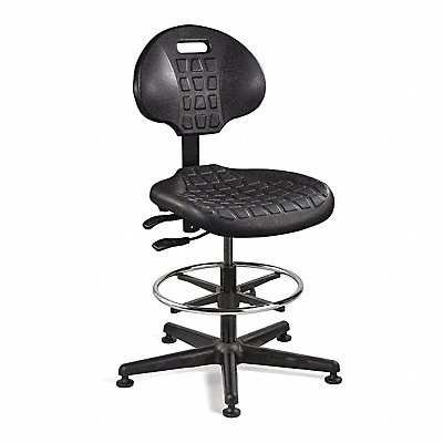 Task Chair Poly Black 21 to 31 Seat Ht MPN:7501-BLK