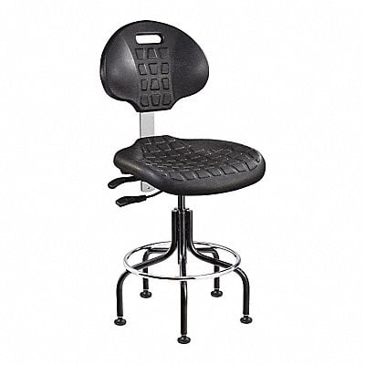 Task Chair Poly Black 24 to 29 Seat Ht MPN:7601-BLK