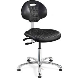 Bevco 7051E Everlast E Polyurethane ESD Chair Aluminum Base ESD Mushroom Glides Black 7051E