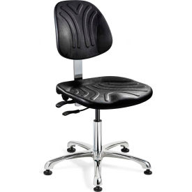 Bevco 7051D Dura Polyurethane Chair Aluminum Base Mushroom Glides Black 7051D
