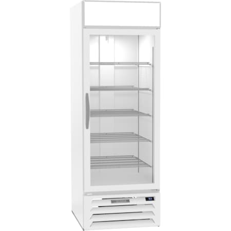 Glass Door Merchandiser, Refrigerator, 22.5 cu. ft. Capacity, White MPN:MMR23HC-1-W