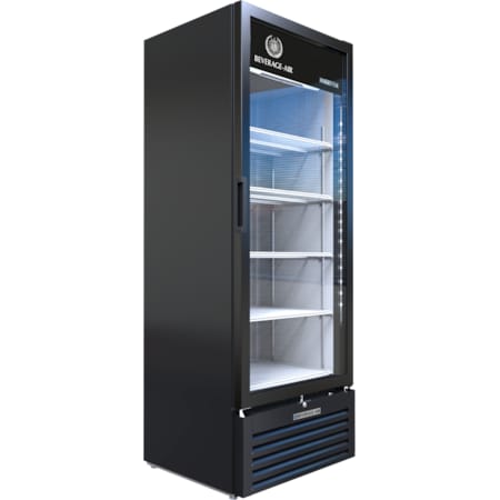 Refrigerated Glass Door Merchandiser, Black, LED Lighting, 14.97 cu. ft. MPN:MT23-1B